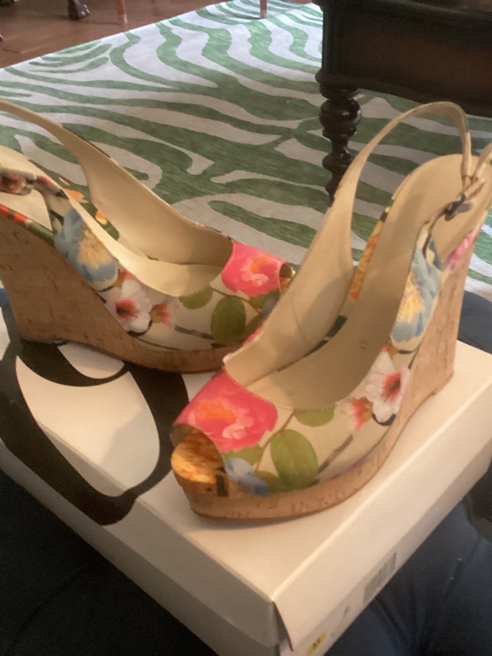 Nine West Floral wedge Shoes